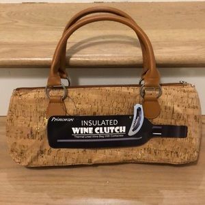 Cork Wine Bottle Purse with wine opener